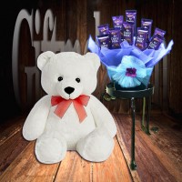 Cadbury Dairy Milk Chocolate With Teddy Bear Combo